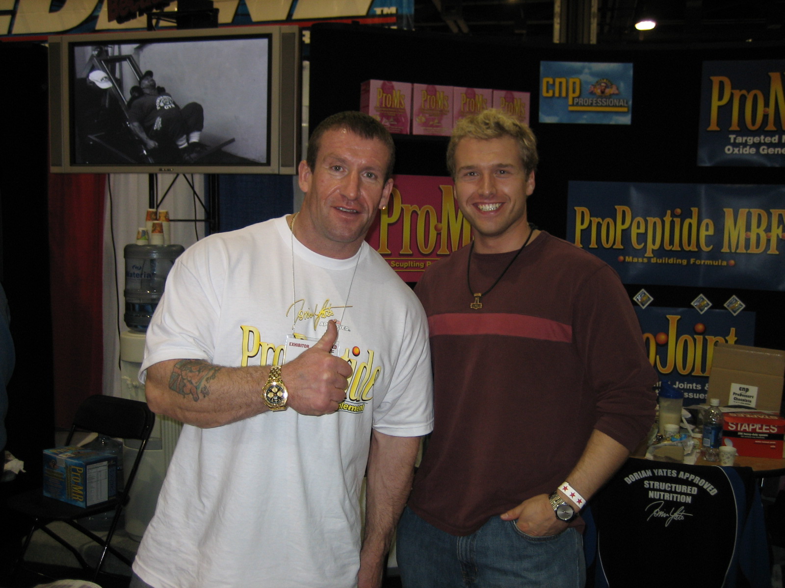 Zac with Dorian Yates